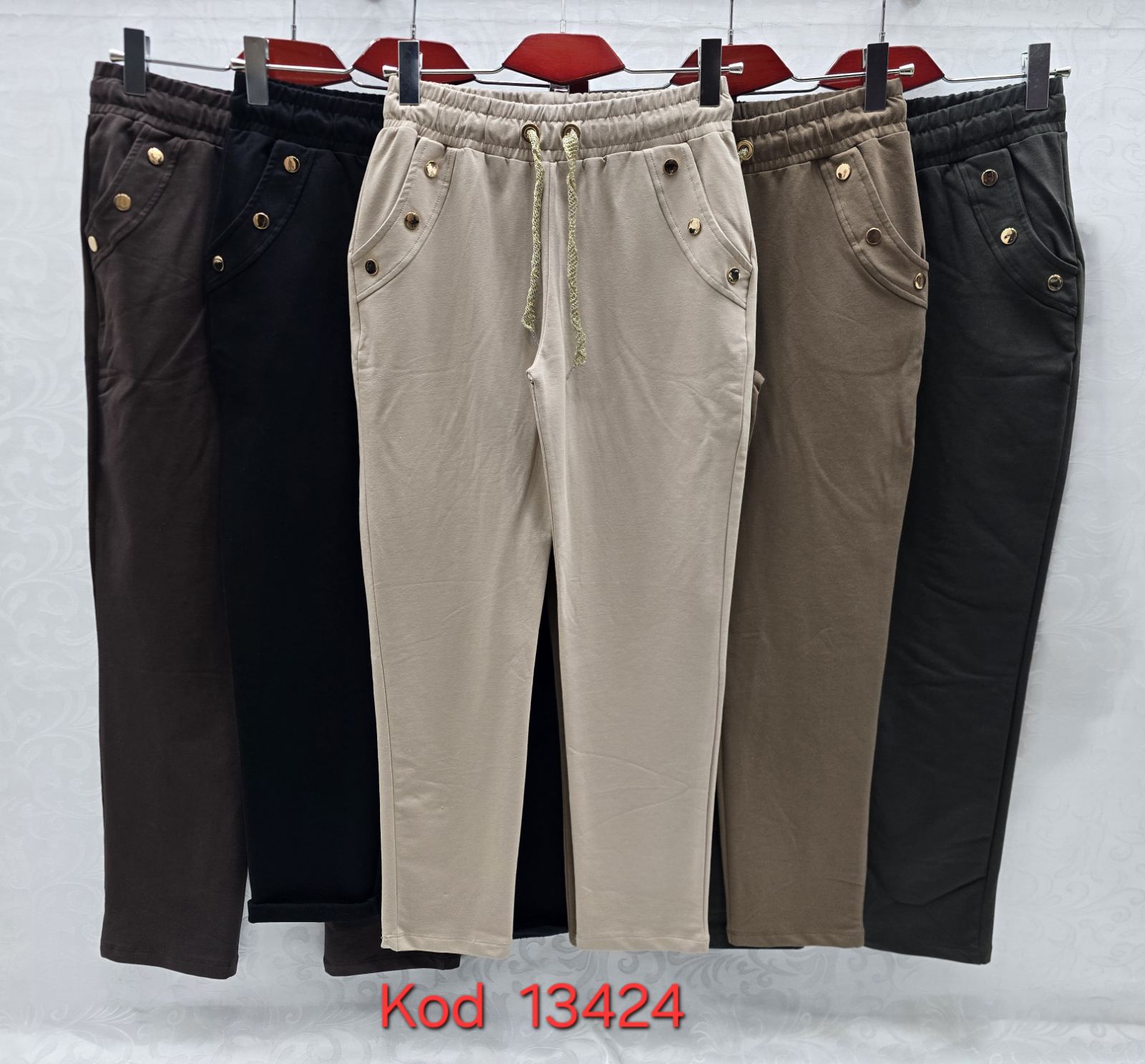 Spodnie damskie (Turecki produkt) Roz Standard, Mix Kolor .Paczka 12 szt